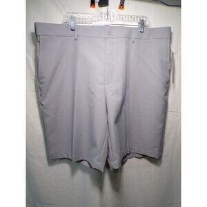 Grand Slam Men's Golf Shorts 42 Gray Performance Flat Front UPF 50
